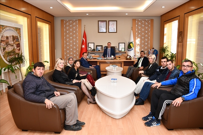 BAŞKAN TABAN´A TEŞEKKÜR ZİYARETİ