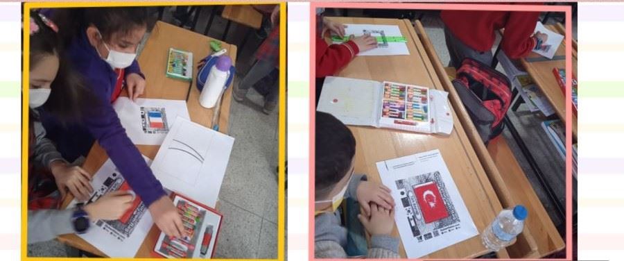 Kocatepeli öğrencilerden ‘bayraklar’ projesi