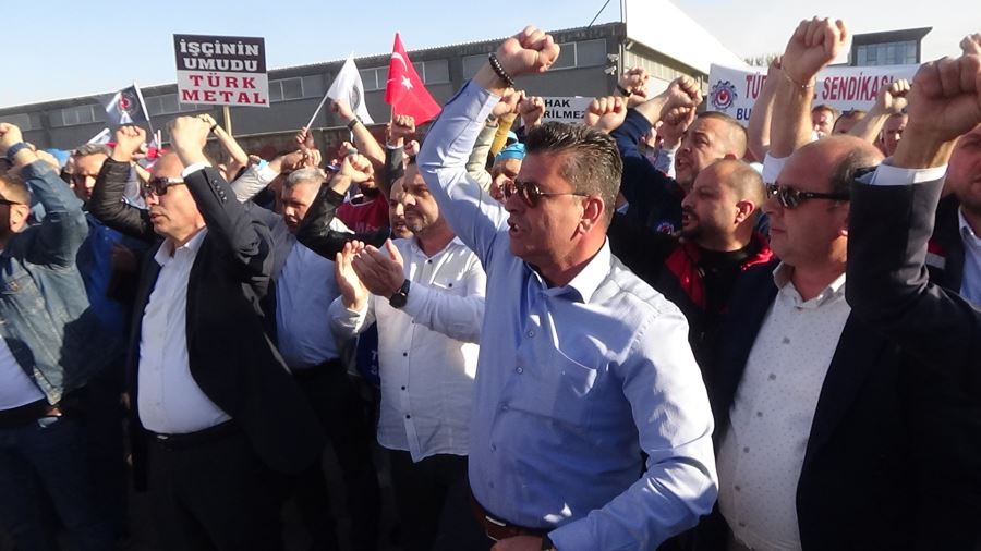 İnegölde OSB’de eylem