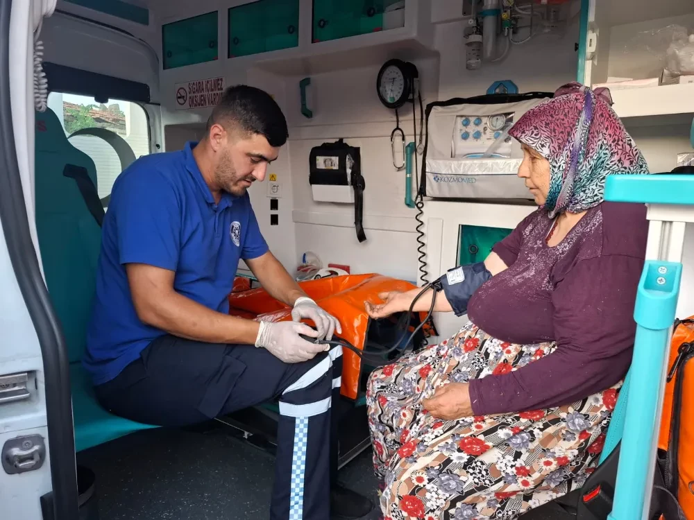 Büyükşehir’den yangın bölgesinde sağlık hizmeti