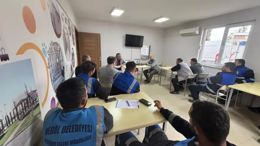 İnegöl Belediyesi'nde hizmet içi eğitimlere devam
