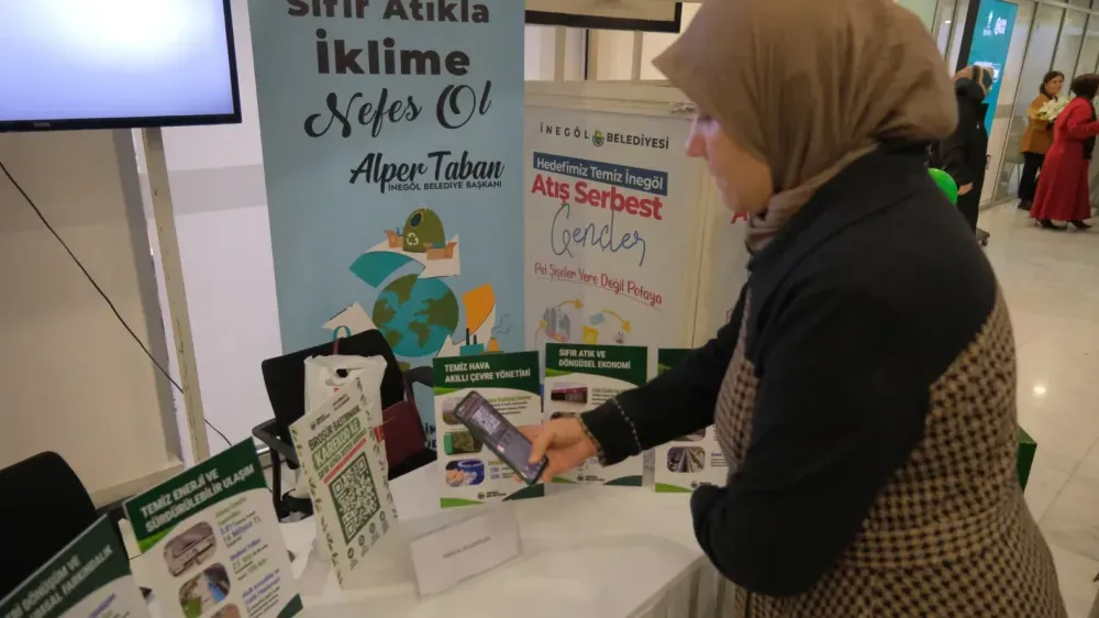 İnegöl Belediyesi’nden Sıfır Atık Etkinliğinde Örnek Uygulama