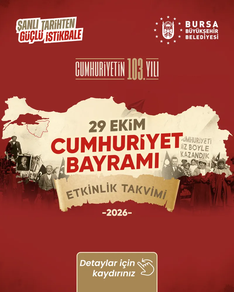 Bursa'da Cumhuriyet Bayramı Coşkusu Şehre Yayılıyor