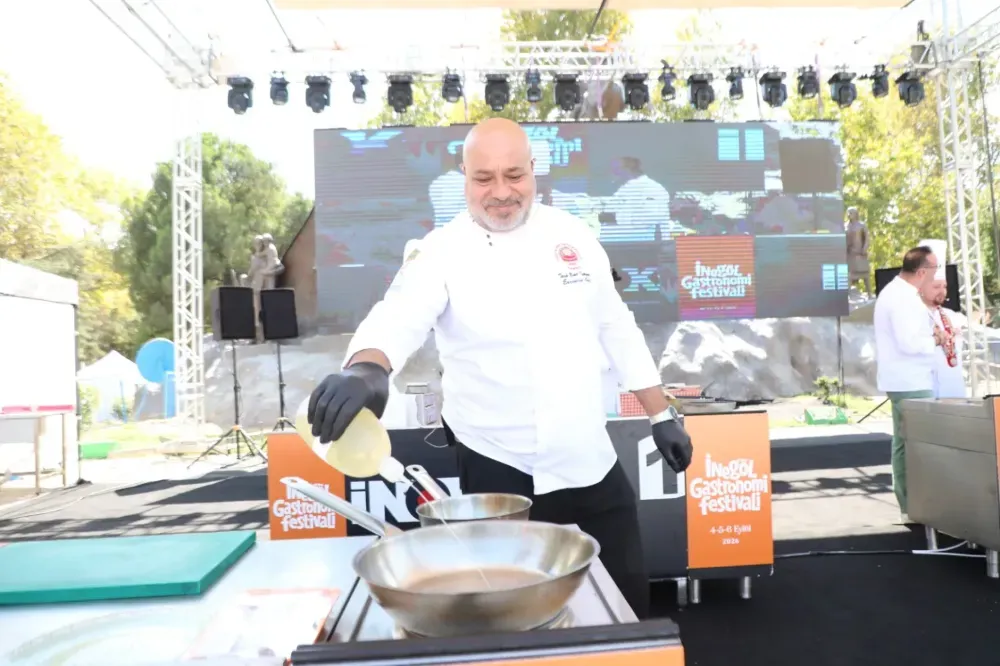 İnegöl Gastronomi Festivali’nin İkinci Gününde Şeflerden Lezzet Şovu